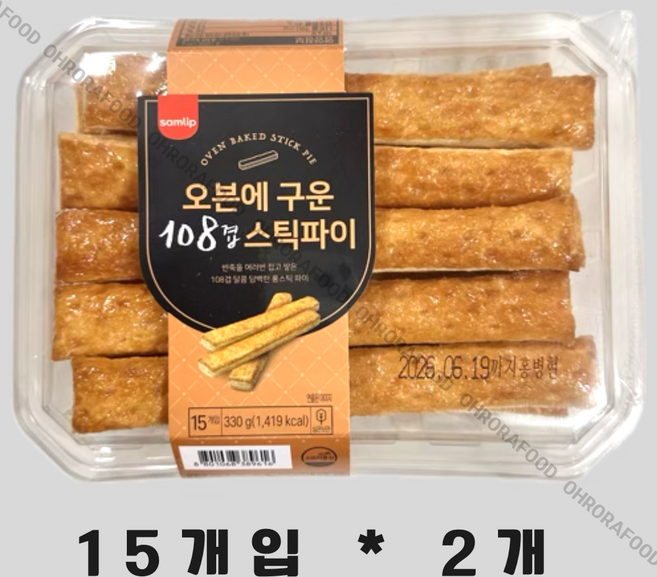 삼립 오븐에구운스틱파이330g, 330g, 2개