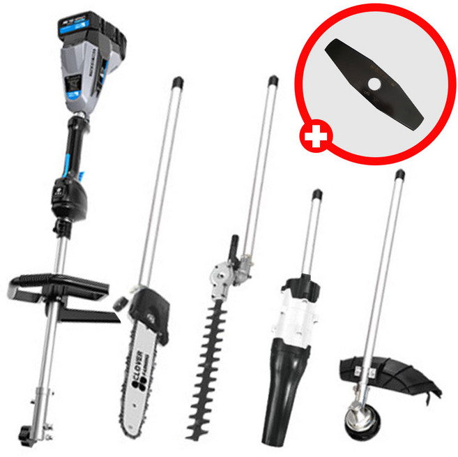 42V 충전 멀티 다기능 예초기 4in1 고지톱 송풍기 전정기 마끼다 배터리 호환 베어툴, 1개