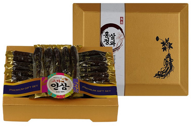 삼이야 금산 홍삼 정과 절편 고려홍삼 인삼 꿀 절임 한뿌리 정과 실속형 진공 상견례 이바지 답례품 부모님 인사 고급선물, 1개, 500g