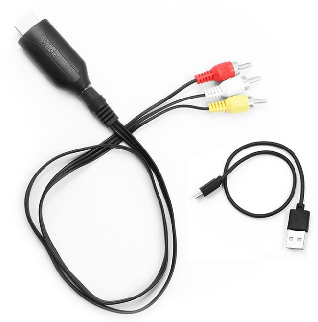 HDMI RCA AV 변환기케이블 TV 오디오 노트북 카메라용, 1개