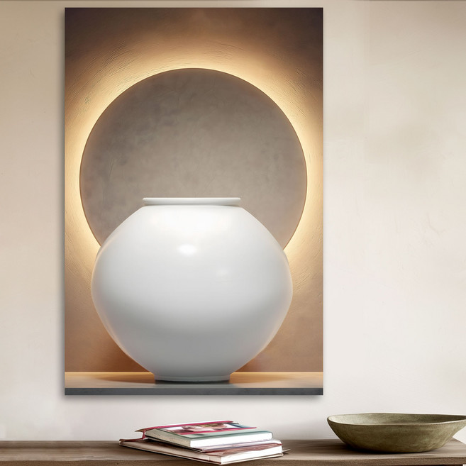 더마네이처 대형 달항아리 인테리어 그림 액자, 2번 달항아리