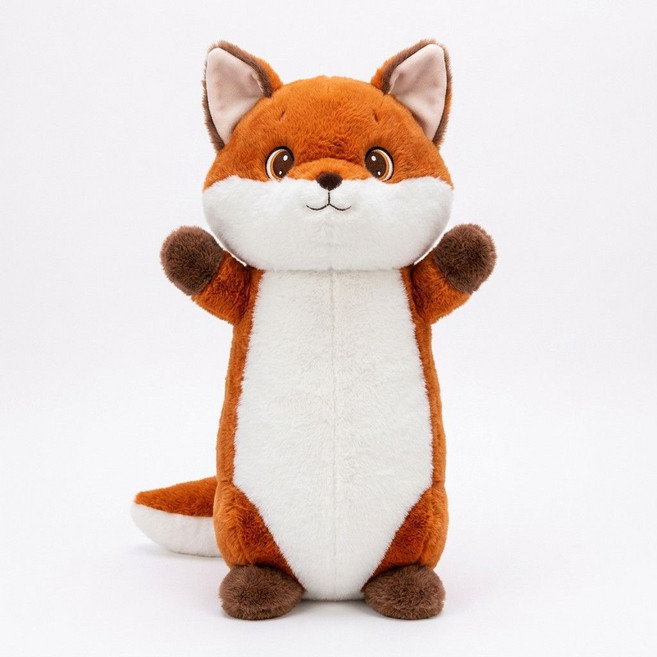 貓咪毛絨玩具, 可愛狐狸款, 1個, 69cm
