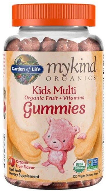 마이카인드 유기농 어린이 멀티비타민 젤리 120개, 1개 - 쿠팡