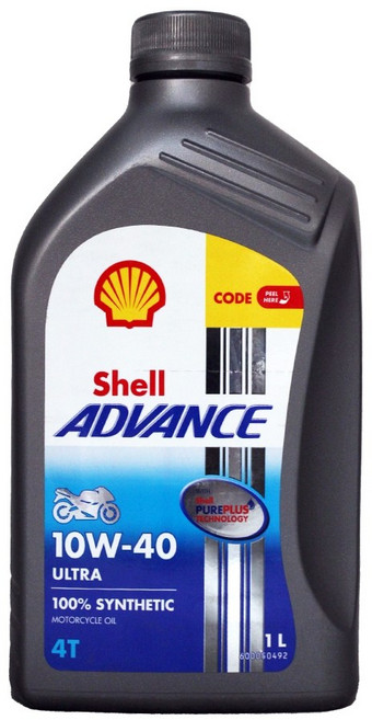 殼牌 SHELL ADVANCE 4T ULTRA 10W40 全合成機油 亞洲版, 1個