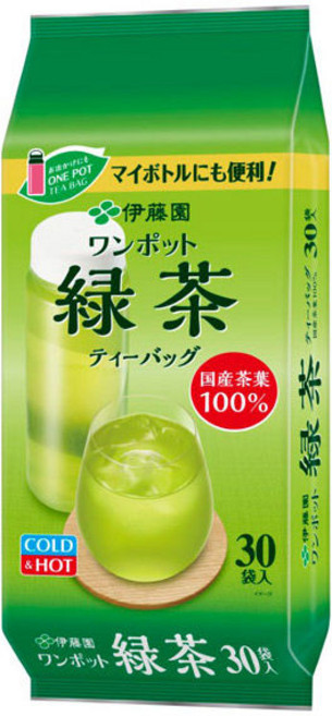 ITO EN 伊藤園 單杯袋裝抹茶綠茶茶包, 茶包, 1個, 30入, 3g