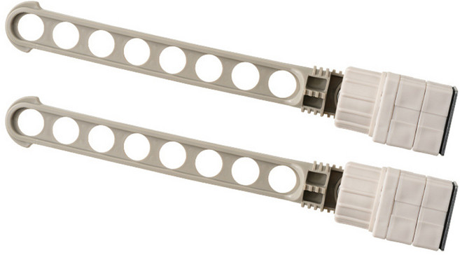 모노치 창틀 옷걸이 빨래건조대, 그레이, 2개