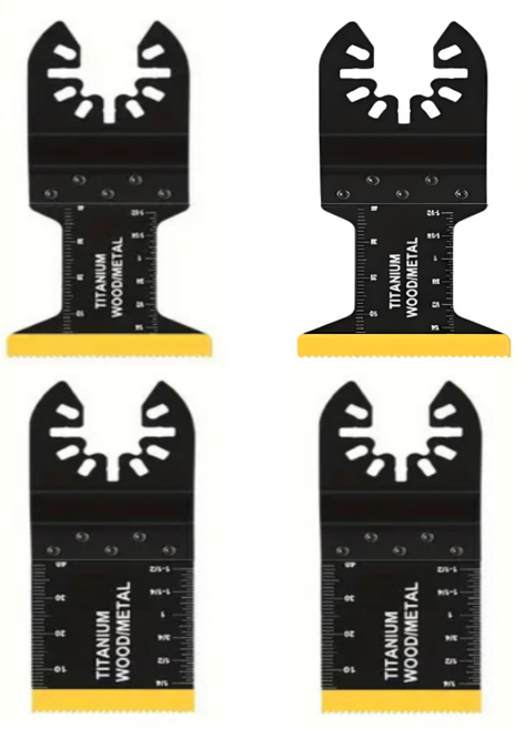 09몬 티타늄 강화 멀티커터날 34mm 44mm 금속목재 겸용, 4개