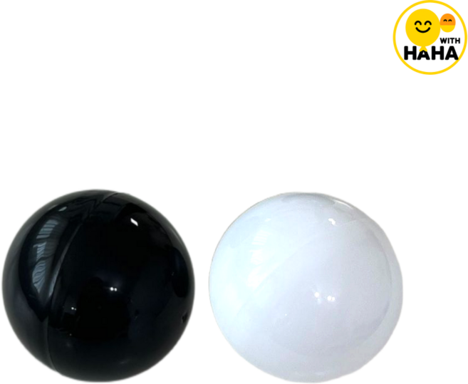 블랙 화이트 뽑기캡슐 뽑기볼 경품 추첨 가챠볼 가챠캡슐 유얼즈, 120개