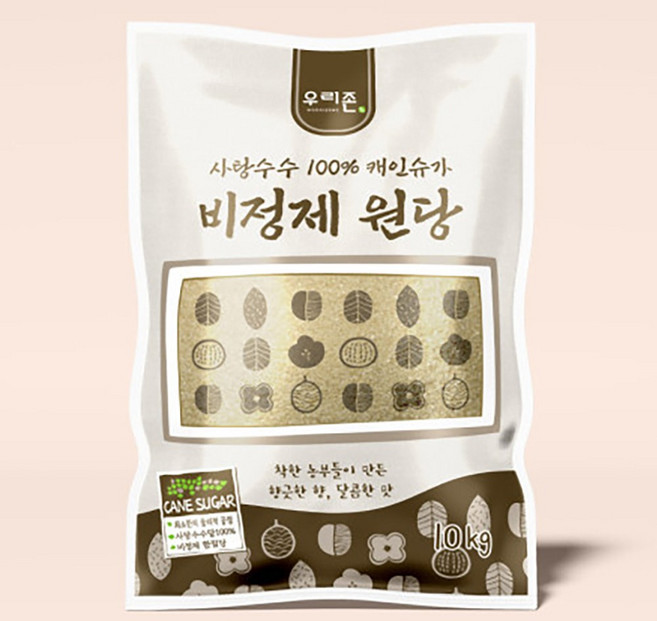 우리존 비정제 원당, 1개, 10kg