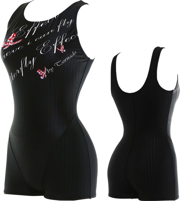 토네이도 여성용 아쿠아로빅 반전신수영복 PQ3487