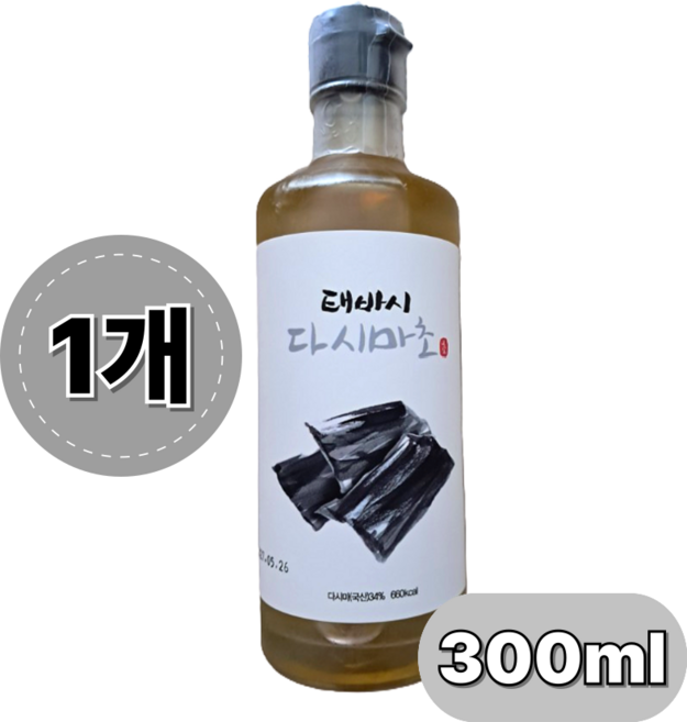 천연발효 다시마식초 평양냉면 오이무침 다시마초, 1개, 300ml