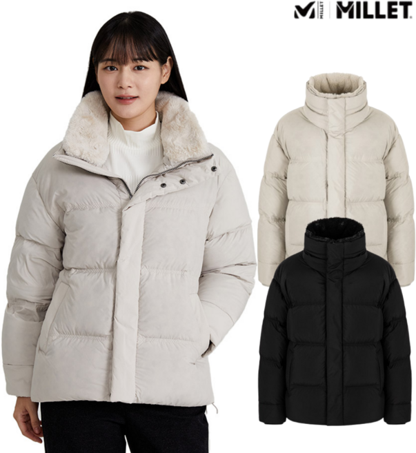 밀레 여성 숏패딩 중량패딩 이월상품 역시즌 에베레스트 케이투 한라산