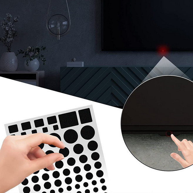 불빛 차단 암막 스티커 LED 2장 1세트 보안 필름, 50~80%차단, 1개