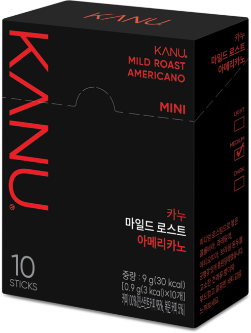 맥심 카누 마일드 로스트 아메리카노, 900mg, 10개입, 1개