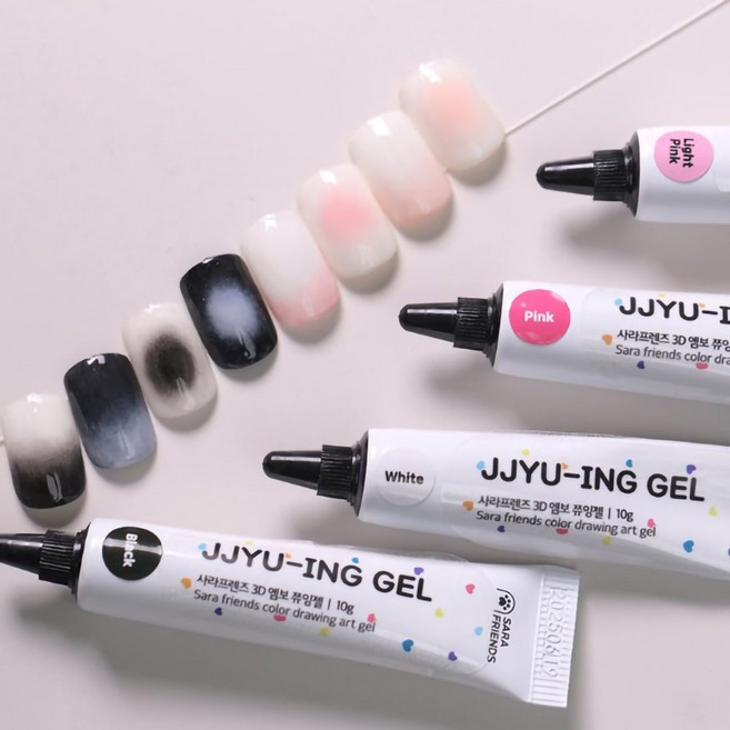 사라프렌즈 라인 그라젤 쮸잉젤 4종 단품, 1개, 10ml, 03 화이트