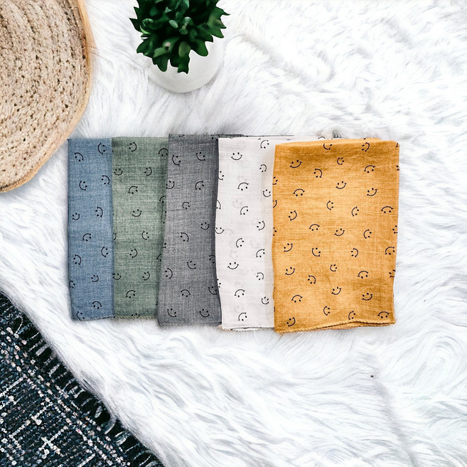 [5종세트] 솜니움베베 아동 스카프 여아 유아 거즈 목수건