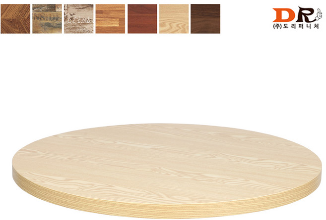 도리퍼니처 800 원형 상판 (7가지 색상) / LPM 테이블 식탁 업소 DIY 조립식 식당 가게 책상 나무, 내추럴, 1개