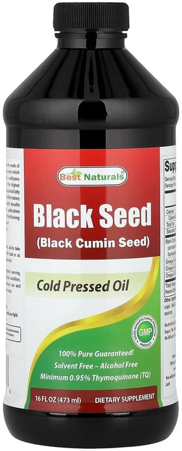 베스트내츄럴스 블랙 씨 냉압착 오일 473ml (16fl oz), 1개 - 쿠팡