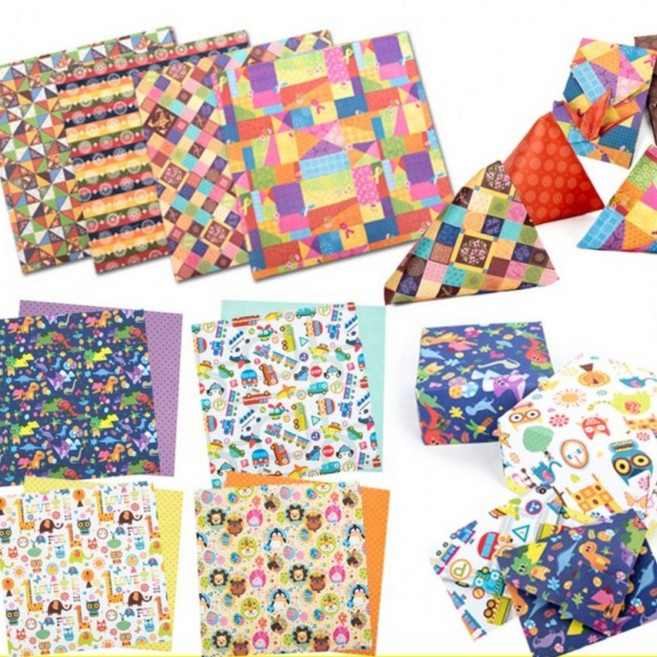 전통양면색종이(오색)25cm