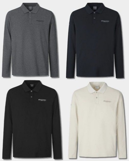 백화점정품 디스커버리 남성 카라티셔츠 피케 폴로 데일리 상의 긴소매 긴팔