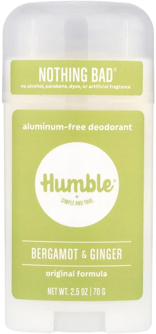 Humble Brands 알루미늄 무함유 데오드란트 베르가모트 & 생강 70g(2.5oz), HumbleBrands알루미늄무함유데오드란트베르가모트생, 70g, 1개 - 쿠팡