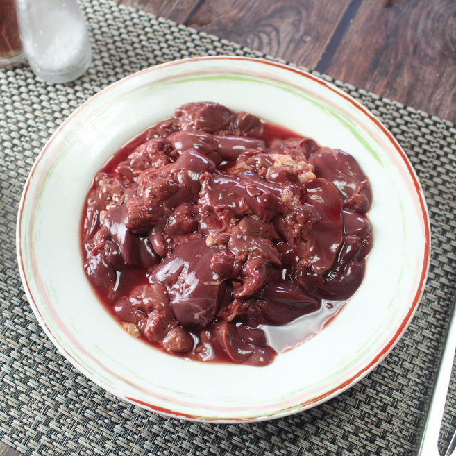 [택배비 1회 합배송] 생 닭간 냉동 닭 내장 레바 부산물, 1개, 1kg