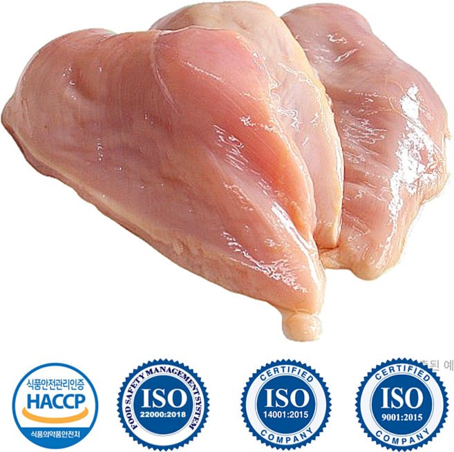 [도담들] 냉장 인제 청정 1등급 닭가슴살 껍질제거 ISO HACCP, 1개, 2kg