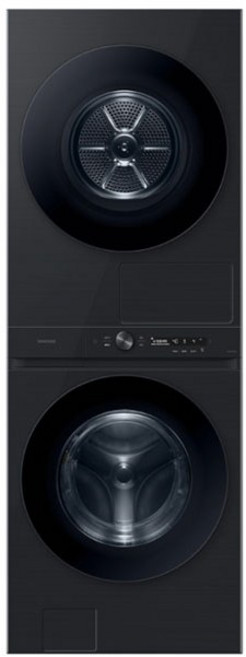 삼성전자 BESPOKE 그랑데 AI 원바디 Top Fit 세탁기 + 건조기 24kg 20kg 방문설치, WF2420HCVVC, 블랙캐비어