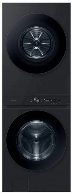 [10% 환급가전] 삼성전자 BESPOKE 그랑데 AI 원바디 Top Fit 세탁기 + 건조기 WF2420HCVVC 24kg+20kg 방문설치, 블랙캐비어