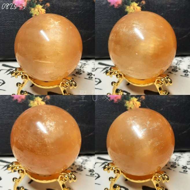 蜂蜜方解龍珠 (蜂蜜方解石球) Calcite, 1個, 0825-3
