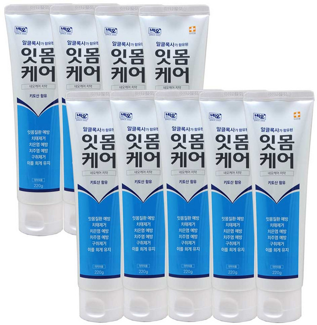 네오메디칼 잇몸 케어 플러스 치약, 220g, 9개