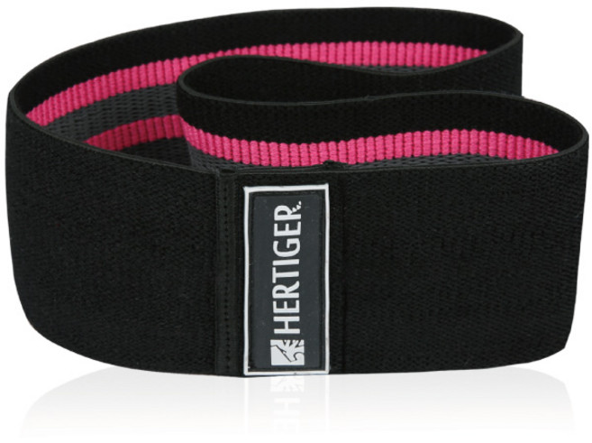 허타이거 힙업밴드 스쿼트 루프밴드, 블랙, 1개