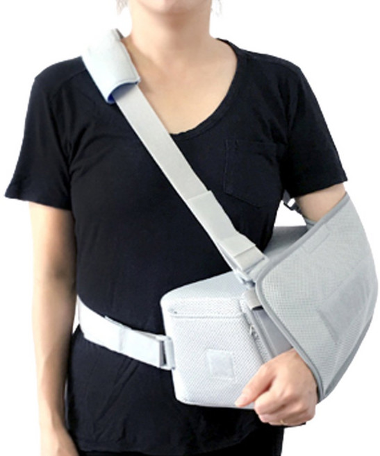 [하이메디] 울트라슬링 어깨보호대 수술후 보조기 팔고정대 팔깁스 의료용, 1개