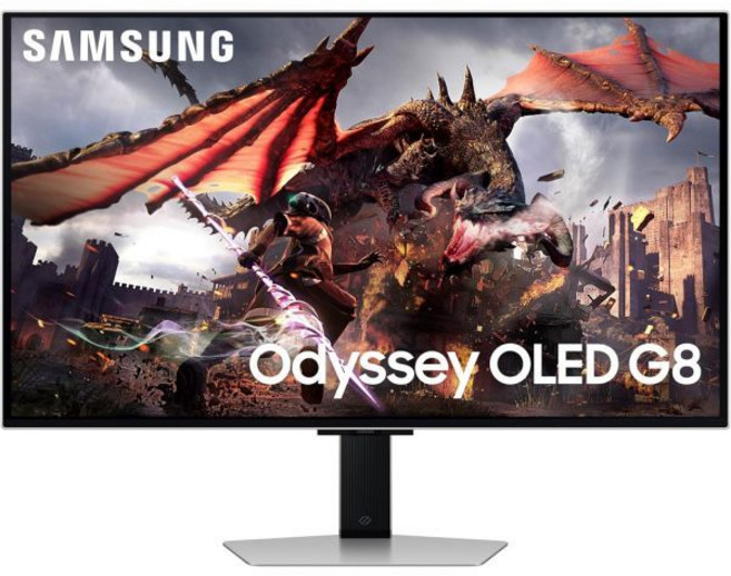 삼성 32인치 오디세이 OLED G8 G80SD 시리즈 4K UHD GSync 호환 QDOLED 게이밍 모니터 240Hz 0.03ms 눈부심 없는 디스플레이 세련된 메, DP/ HDMI/ and USB Cable, 1개