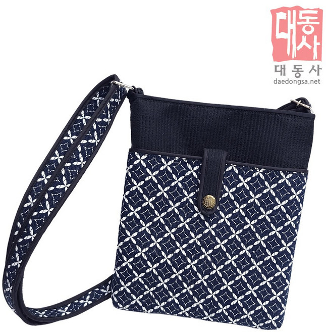 대동사 통영누비 휴대폰 여권 가방 - 대 (18 x 22) 천가방 미니 크로스백