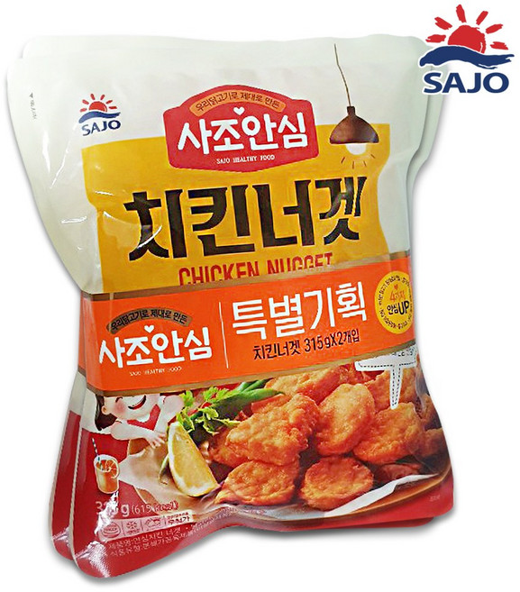 대림 사조안심 치킨너겟 315g+315g, 2개, 315g