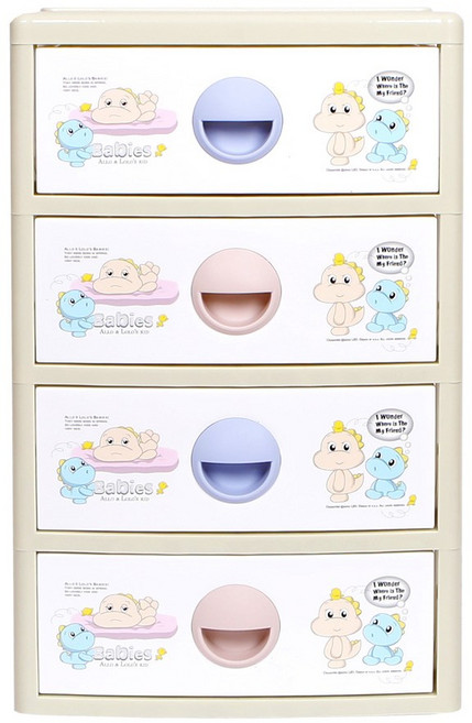 베이비스 4단, 베이지, 4개