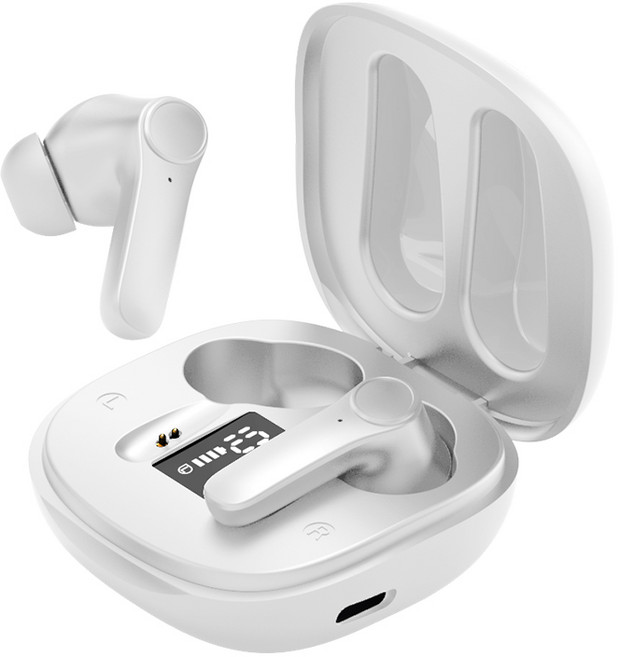 카토 동시통역기 통역기 실시간 번역 음성번역 통역기 영어 중국어 일본어베트남어 러시아어 태국어등 이어폰 통역기, 화이트, B11