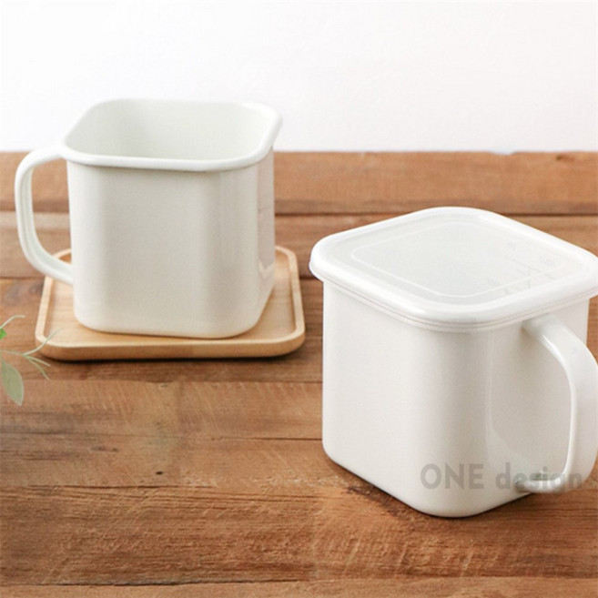 워럭 법랑 사각 핸디포트 1.4L 라면포트