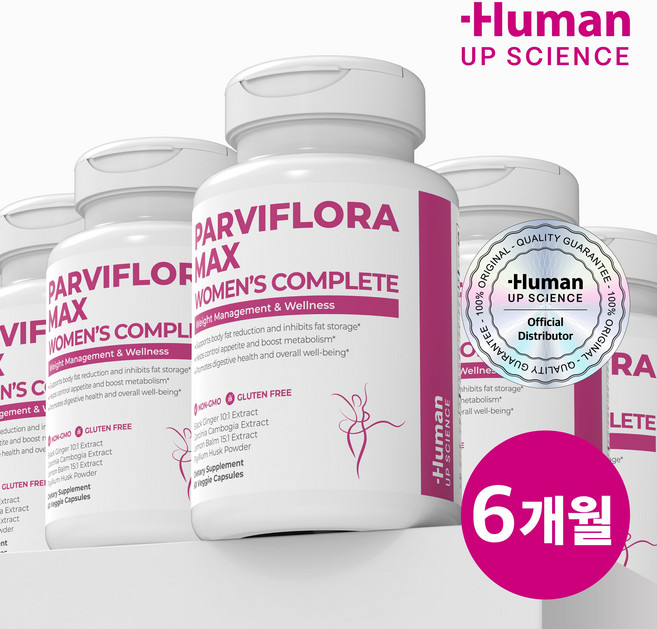 휴먼업사이언스 파비플로라 맥스 흑생강 1200mg 360비건캡슐 6개월분 추출물, 6개, 60정