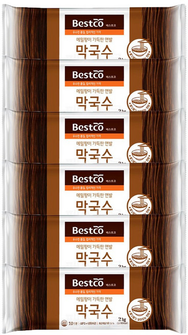 베스트코 막국수 2kg, 6개
