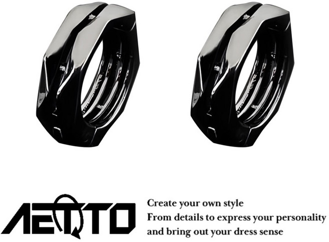 AETTO 雙層稜面耳環 設計款 個性 醫療鋼