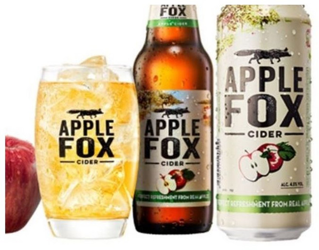 애플폭스 맥주잔 Apple Fox CIDER, 애플폭스잔, 1개