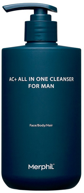 메르필 3초 헹굼 남성 올인원 바디워시 (체취/등드름/지루성두피), 1개, 500g