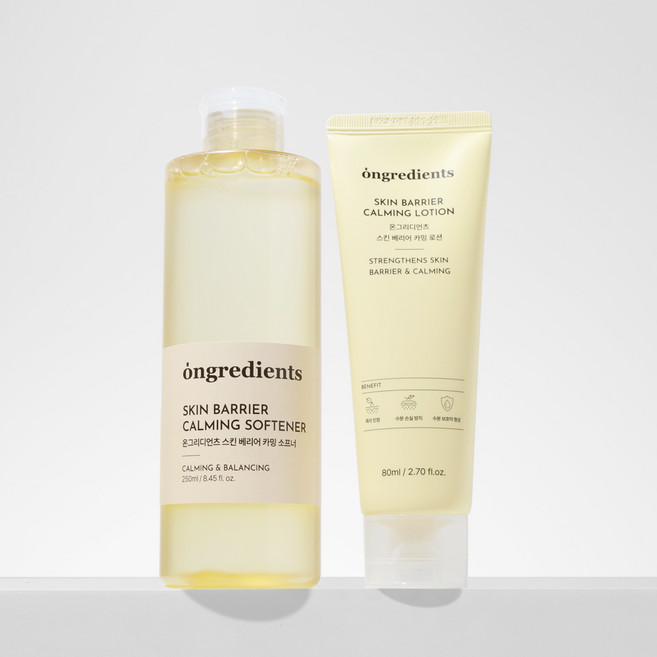 온그리디언츠 스킨 베리어 2종 카밍 소프너 250ml+카밍로션이엑스80ml, 1세트