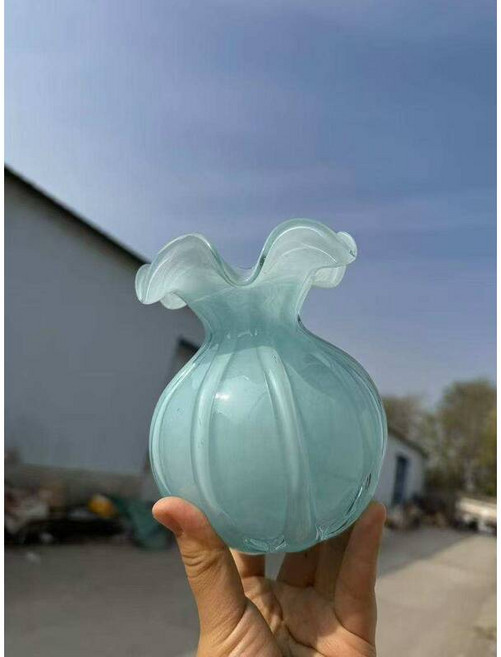 유리 돔 디스플레이 수제 꽃병 유럽 스타일 중국 제조 소재 대형 거실 꽃꽂이 라운지 테이블 장식 꽃받침, 블랙 스몰 사이즈 펜톤 키 15 입 2