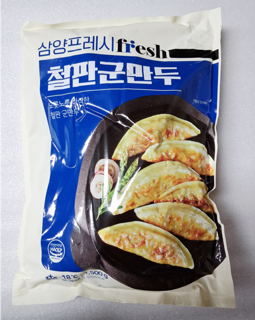 삼양프레시 철판 군만두 1.5kg, 6개