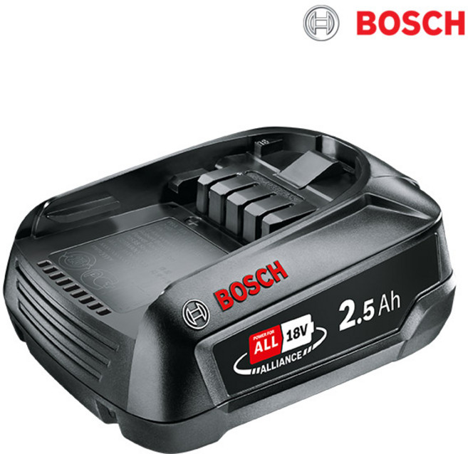보쉬 가든툴 PBA 18V 2.5Ah 홈앤가든 18V 그린 배터리, 1개