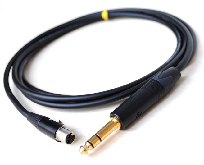Mogami 2893 四芯無氧銅耳機升級線 立體接頭, 1個, Neutrik 6.3mm接頭,3米