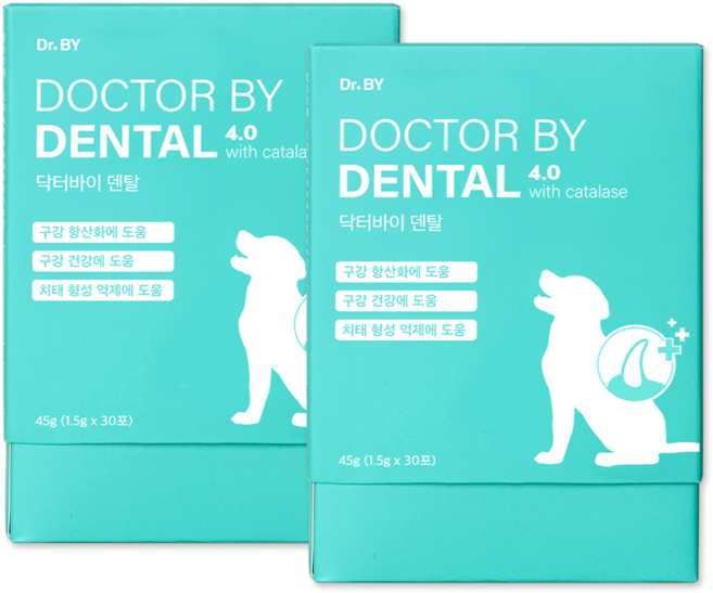 닥터바이 덴탈 강아지 구강 영양제 구강 항산화 건강 치태 구취 개선, 30회분, 구강/치석관리, 2세트